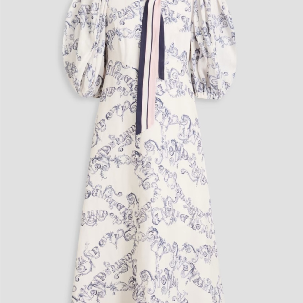 NWT Zimmermann Elegant Cream and Blue Women's Dress - Picture 5 of 5